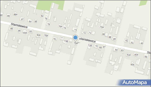 Stanisławice, Stanisławice, 72A, mapa Stanisławice