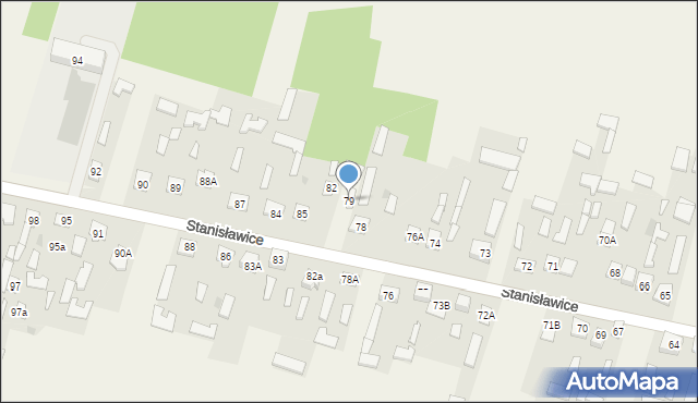 Stanisławice, Stanisławice, 79, mapa Stanisławice