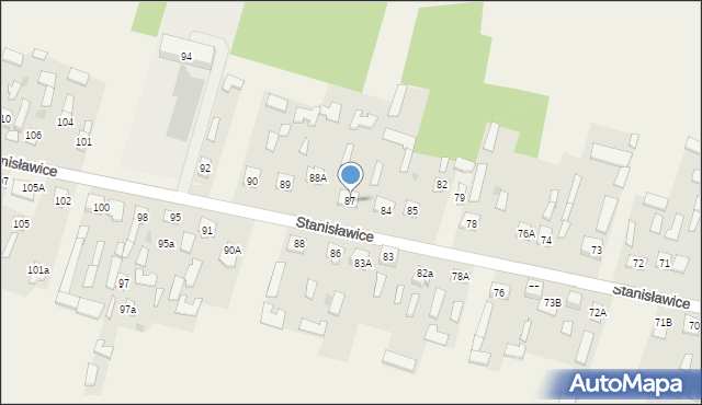 Stanisławice, Stanisławice, 87, mapa Stanisławice