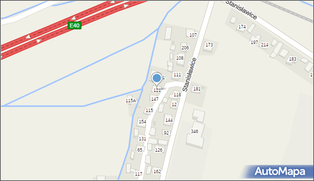 Stanisławice, Stanisławice, 121, mapa Stanisławice