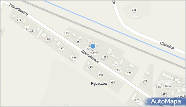 Stanisławice, Stanisławice, 164, mapa Stanisławice