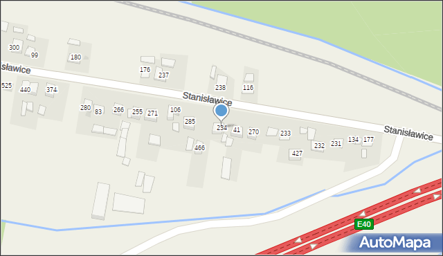 Stanisławice, Stanisławice, 234, mapa Stanisławice