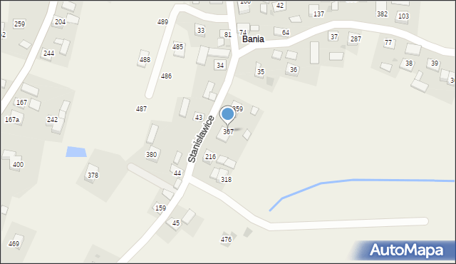 Stanisławice, Stanisławice, 367, mapa Stanisławice