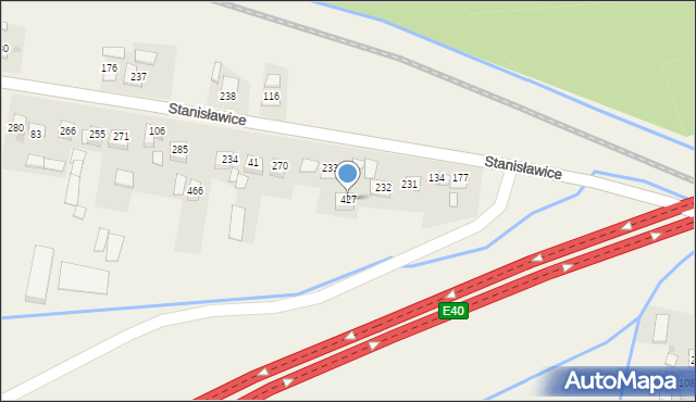 Stanisławice, Stanisławice, 427, mapa Stanisławice