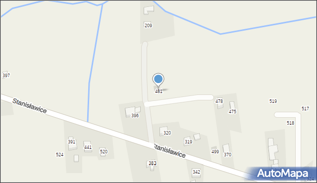Stanisławice, Stanisławice, 481, mapa Stanisławice