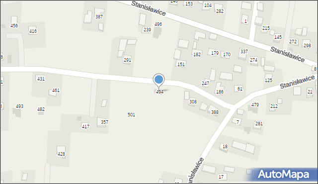 Stanisławice, Stanisławice, 494, mapa Stanisławice