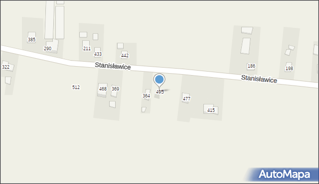 Stanisławice, Stanisławice, 495, mapa Stanisławice