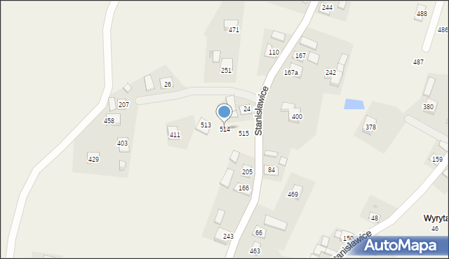 Stanisławice, Stanisławice, 514, mapa Stanisławice