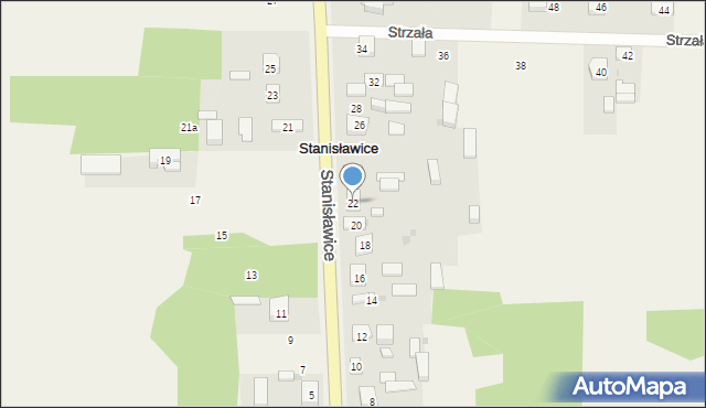 Stanisławice, Stanisławice, 22, mapa Stanisławice
