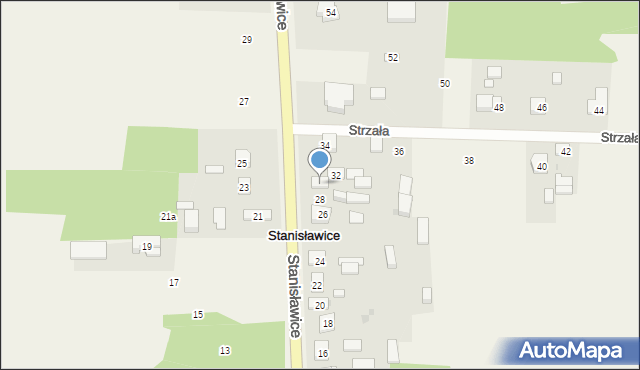 Stanisławice, Stanisławice, 30, mapa Stanisławice