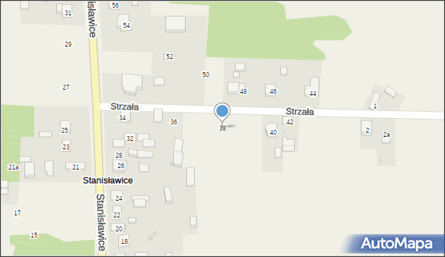 Stanisławice, Stanisławice, 38, mapa Stanisławice