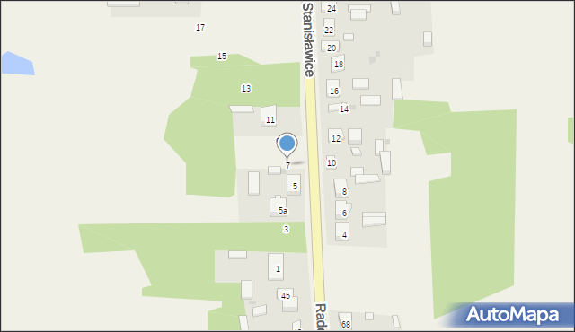 Stanisławice, Stanisławice, 7, mapa Stanisławice