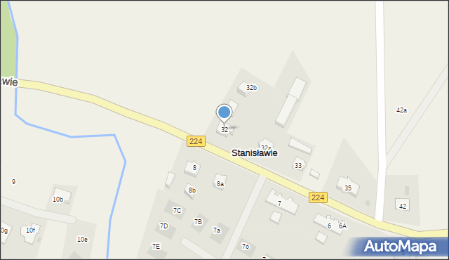 Stanisławie, Stanisławie, 32, mapa Stanisławie