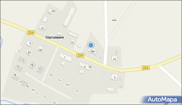 Stanisławie, Stanisławie, 35C, mapa Stanisławie