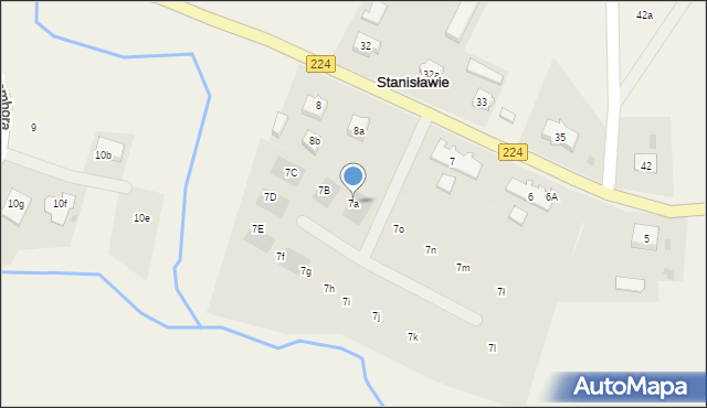 Stanisławie, Stanisławie, 7a, mapa Stanisławie