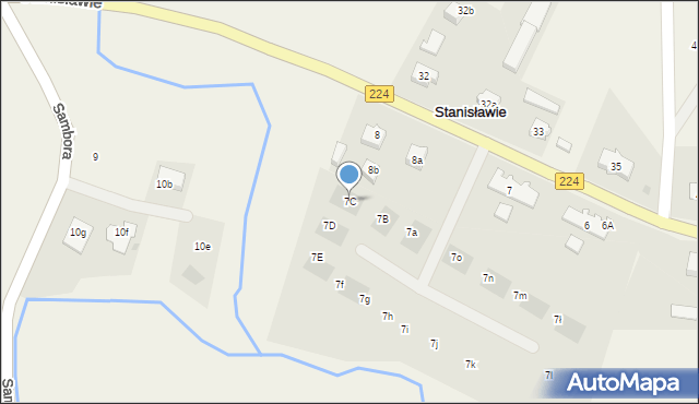 Stanisławie, Stanisławie, 7C, mapa Stanisławie
