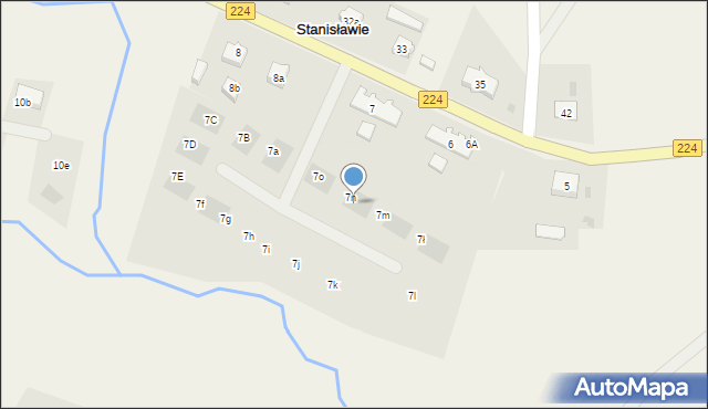 Stanisławie, Stanisławie, 7r, mapa Stanisławie