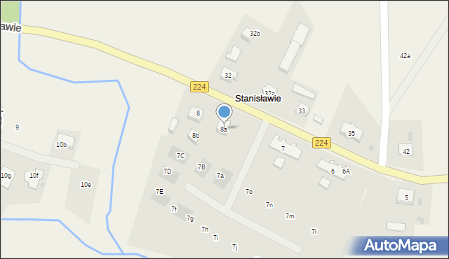 Stanisławie, Stanisławie, 8a, mapa Stanisławie