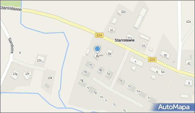 Stanisławie, Stanisławie, 8b, mapa Stanisławie