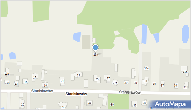 Stanisławów, Stanisławów, 25a, mapa Stanisławów