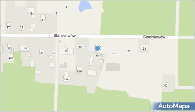 Stanisławów, Stanisławów, 52, mapa Stanisławów