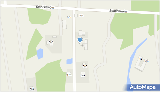 Stanisławów, Stanisławów, 56r, mapa Stanisławów