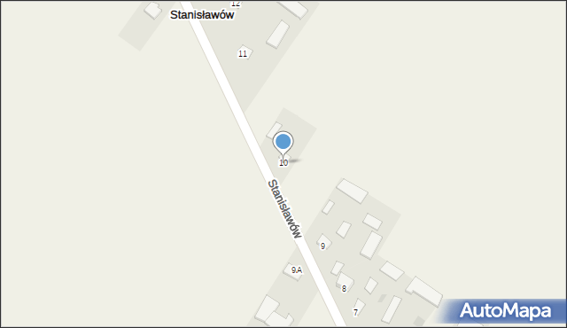 Stanisławów, Stanisławów, 10, mapa Stanisławów