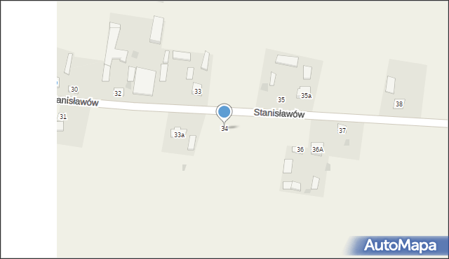 Stanisławów, Stanisławów, 34, mapa Stanisławów