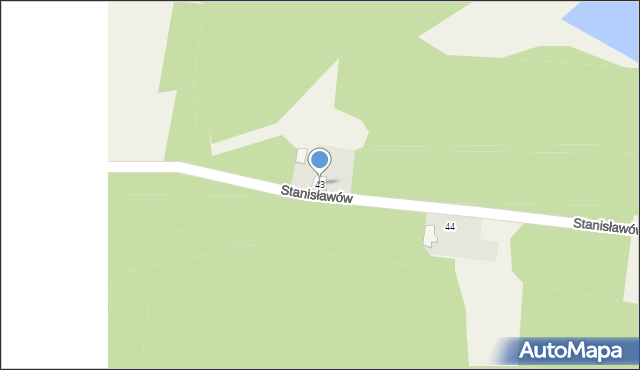 Stanisławów, Stanisławów, 43, mapa Stanisławów