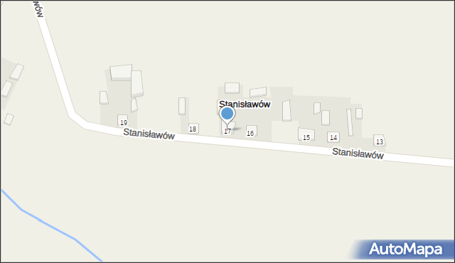 Stanisławów, Stanisławów, 17, mapa Stanisławów