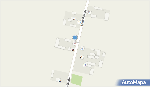 Stanisławów, Stanisławów, 17, mapa Stanisławów