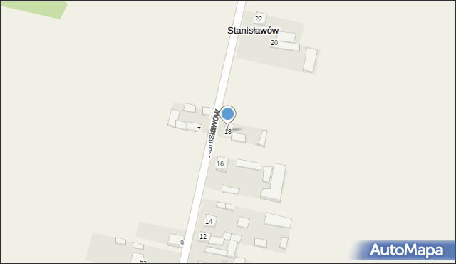 Stanisławów, Stanisławów, 18, mapa Stanisławów