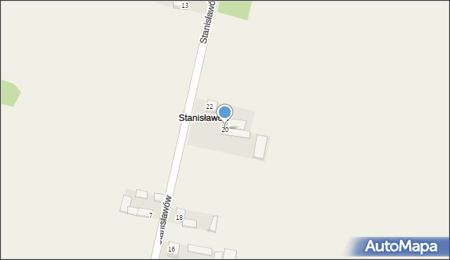 Stanisławów, Stanisławów, 20, mapa Stanisławów