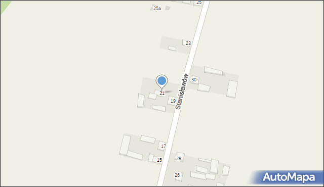 Stanisławów, Stanisławów, 21, mapa Stanisławów