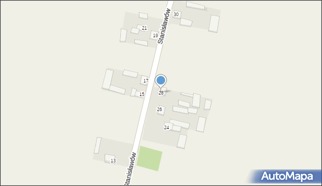 Stanisławów, Stanisławów, 28, mapa Stanisławów