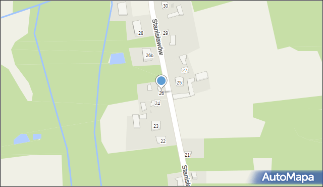 Stanisławów, Stanisławów, 26, mapa Stanisławów