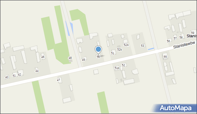 Stanisławów, Stanisławów, 50, mapa Stanisławów