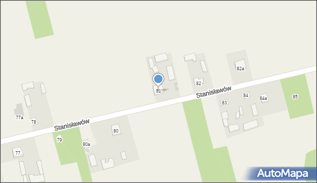 Stanisławów, Stanisławów, 81, mapa Stanisławów