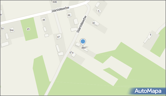 Stanisławów, Stanisławów, 88A, mapa Stanisławów