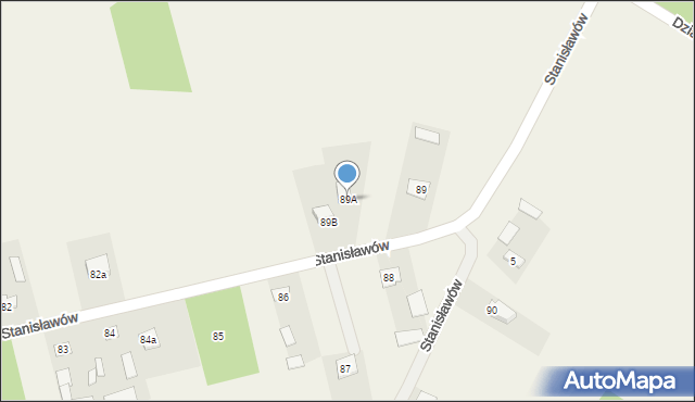 Stanisławów, Stanisławów, 89A, mapa Stanisławów