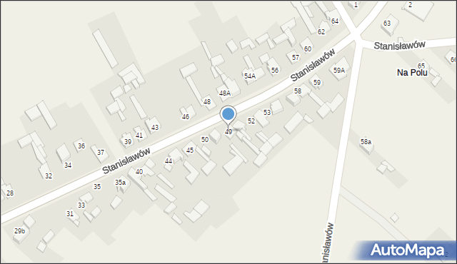 Stanisławów, Stanisławów, 49, mapa Stanisławów