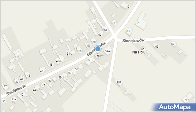 Stanisławów, Stanisławów, 59, mapa Stanisławów