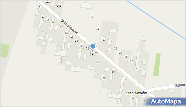 Stanisławów, Stanisławów, 24, mapa Stanisławów