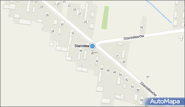 Stanisławów, Stanisławów, 40, mapa Stanisławów