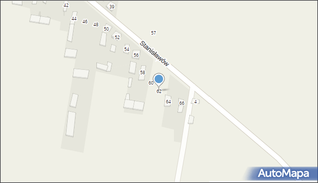 Stanisławów, Stanisławów, 62, mapa Stanisławów