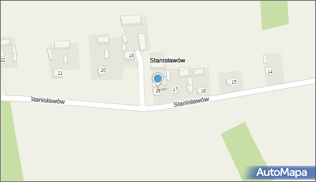 Stanisławów, Stanisławów, 18, mapa Stanisławów