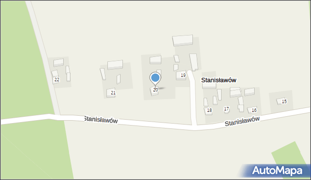 Stanisławów, Stanisławów, 20, mapa Stanisławów