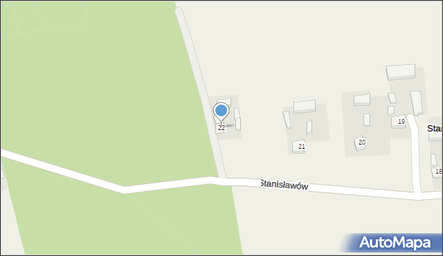 Stanisławów, Stanisławów, 22, mapa Stanisławów