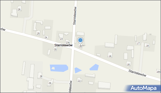 Stanisławów, Stanisławów, 20, mapa Stanisławów