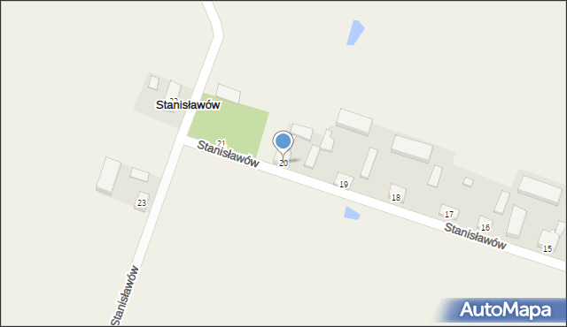 Stanisławów, Stanisławów, 20, mapa Stanisławów